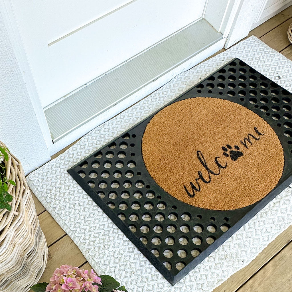 4 Cats & Dogs L.L Meow Round Entrance Mat