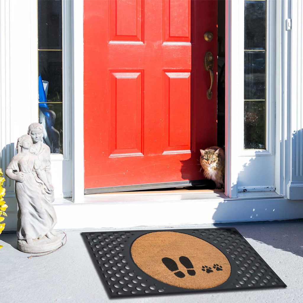 4 Cats & Dogs Meowtini Round Entrance Mat