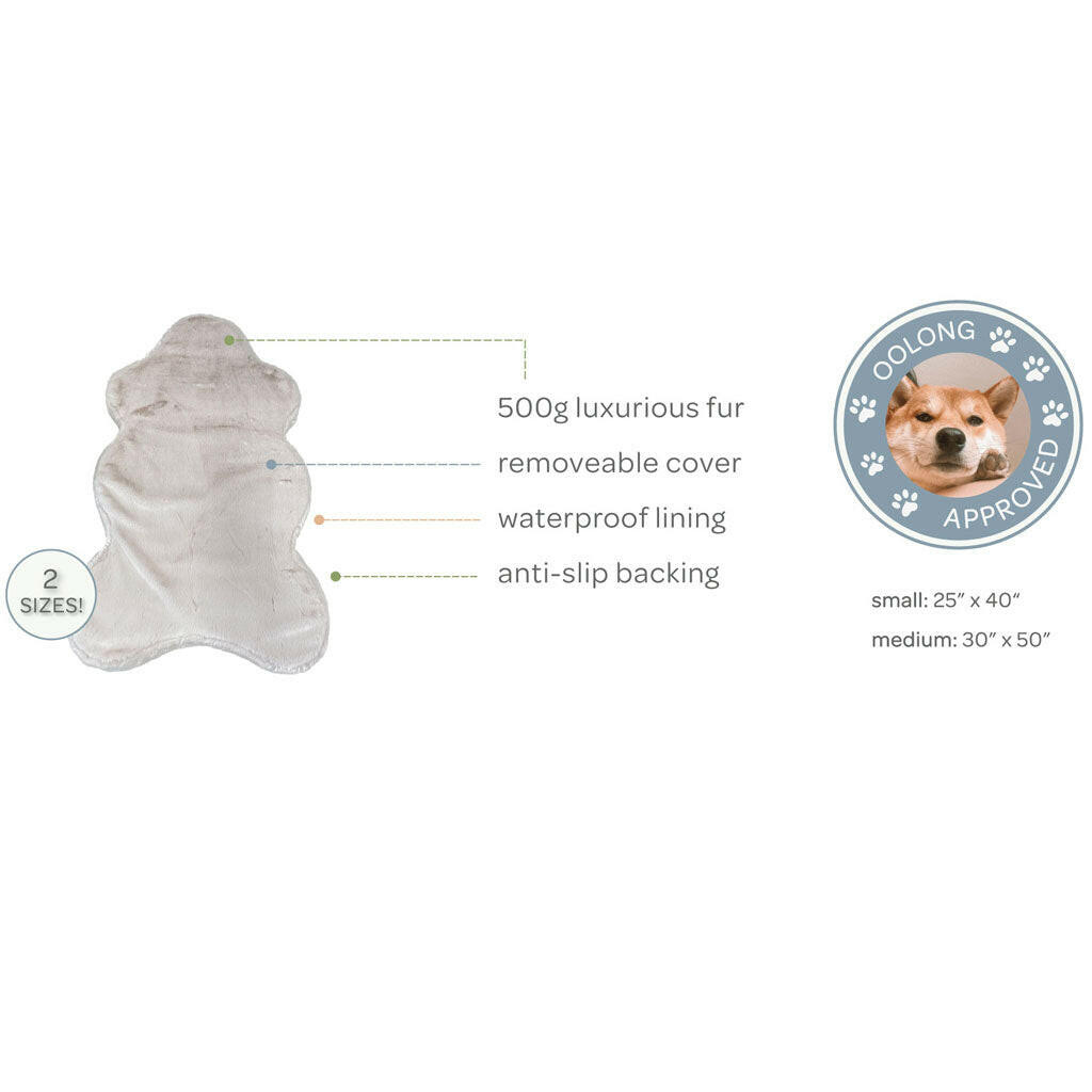 4 Cats & Dogs Pixie Hide Shape Pet Bed, Large