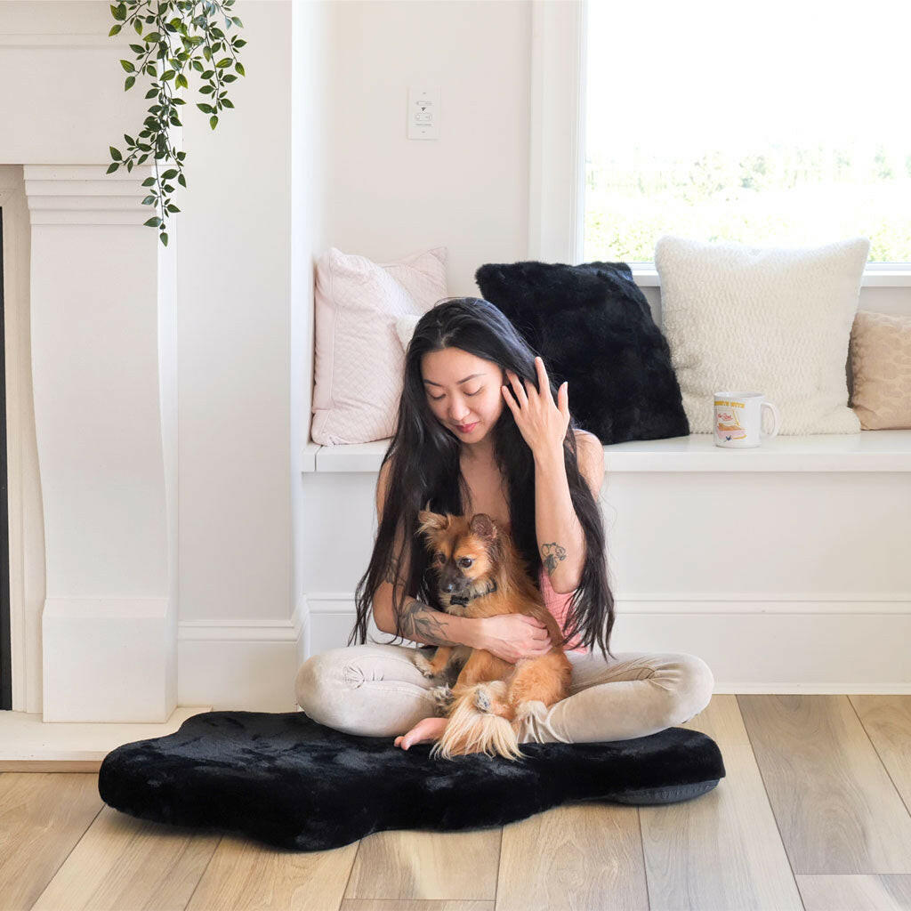 4 Cats & Dogs Pixie Hide Shape Pet Bed, Small