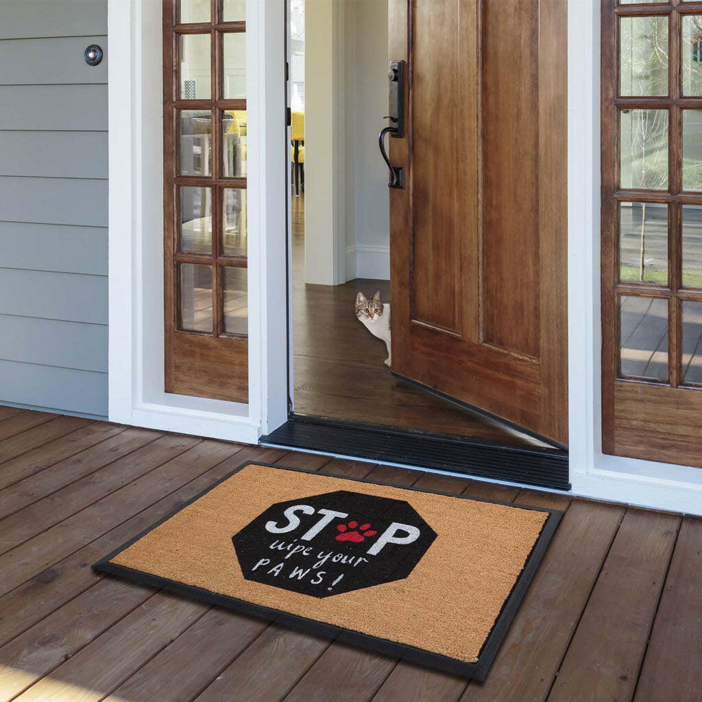4 Cats & Dogs Wag Your Tail Rectangular Entrance Mat