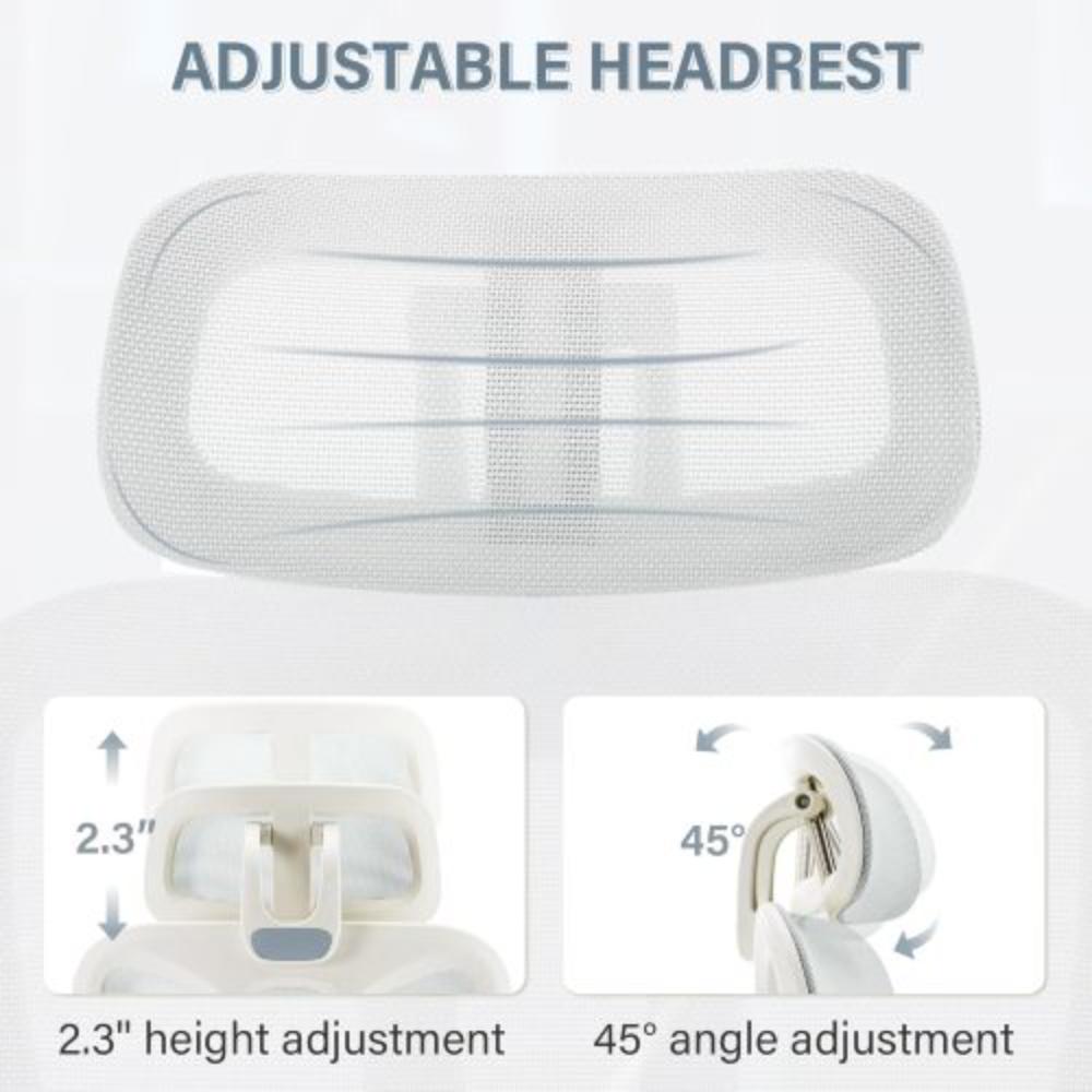 Ergonomic Mesh Office Chair with Footrest
