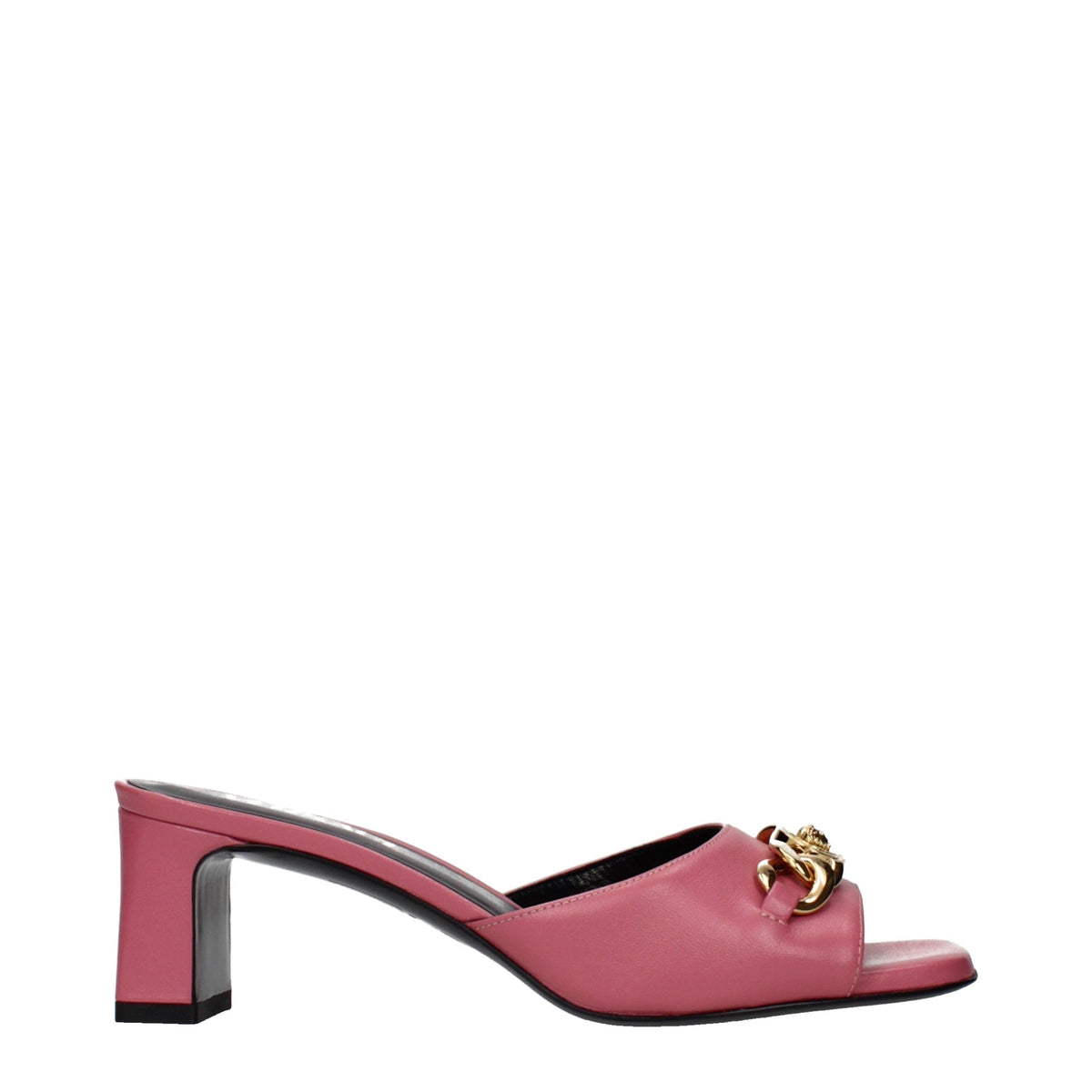 Versace Leather Flat Women's Sandals