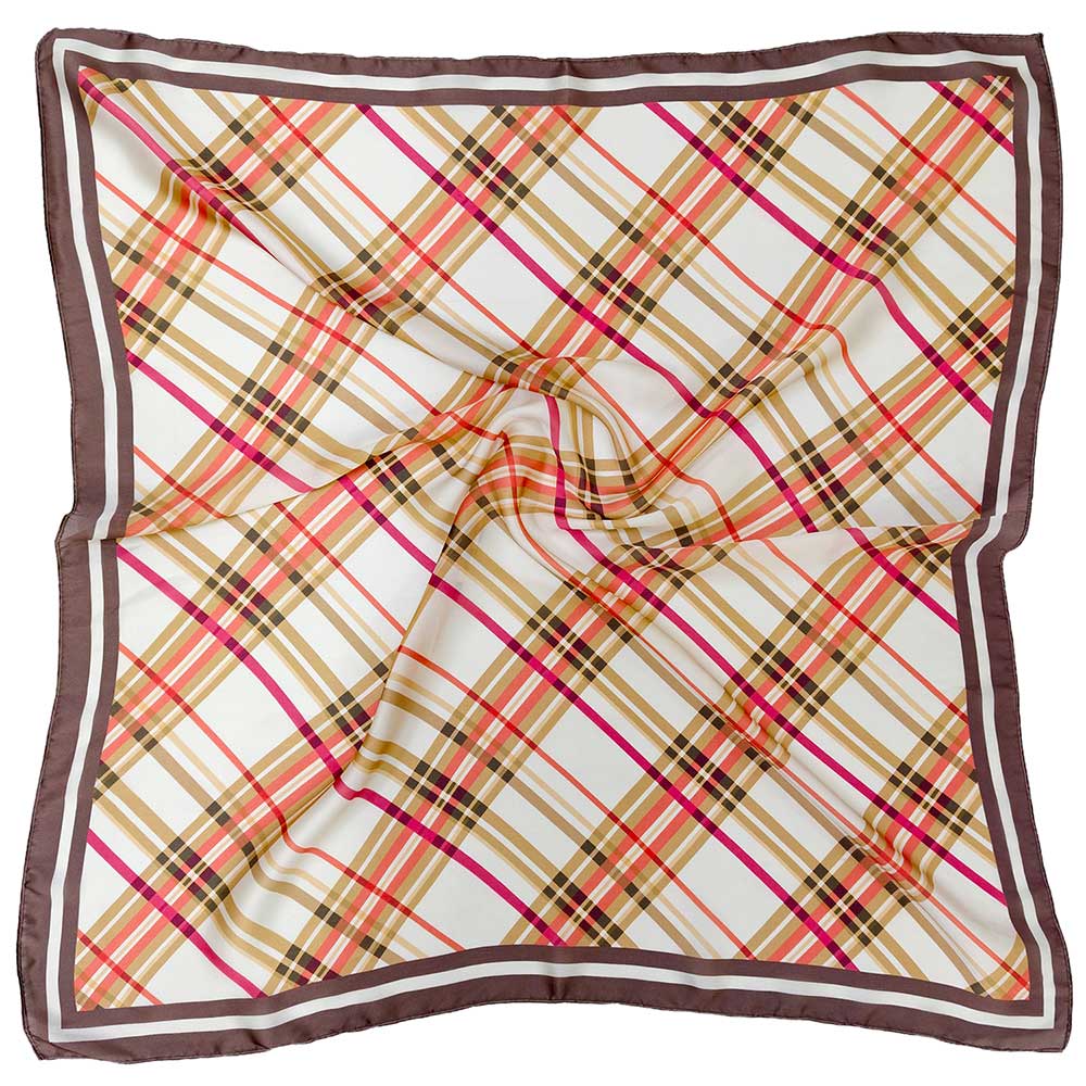 Classic Holiday Plaid Pattern Square Scarf