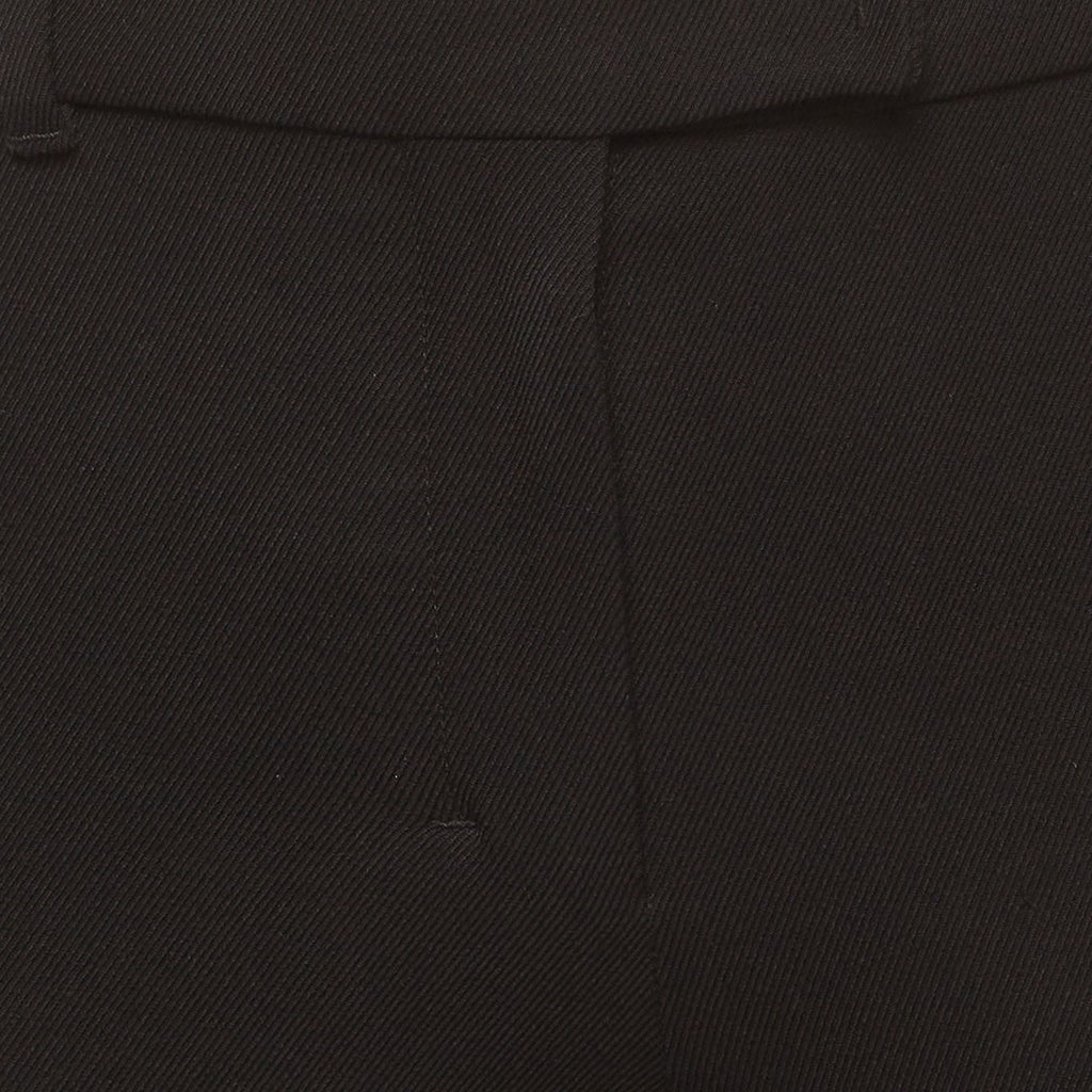 S'max Mara Black Stretch Gabardine Boot Cut Trousers