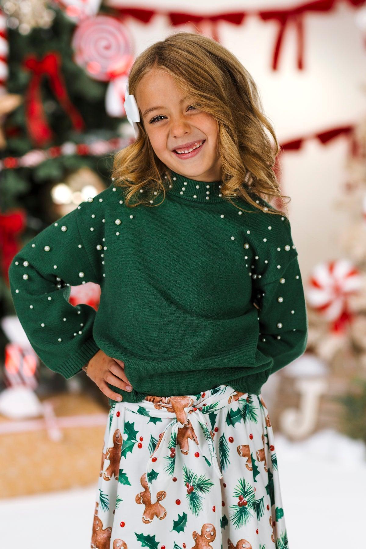 Holly Gingerbread Pearl Skirt Set