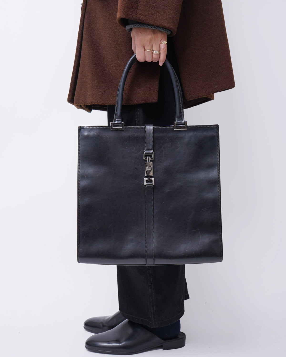 Jackie Leather Tote Bag
