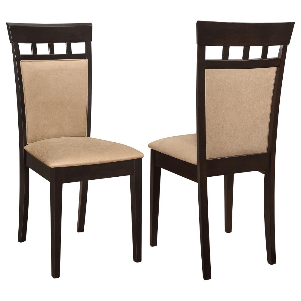 Elegant Upholstered Dining Side Chairs with Supportive Backrests