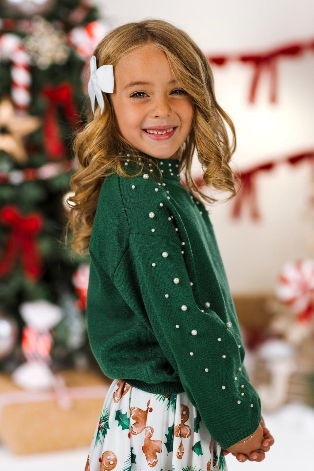 Holly Gingerbread Pearl Skirt Set