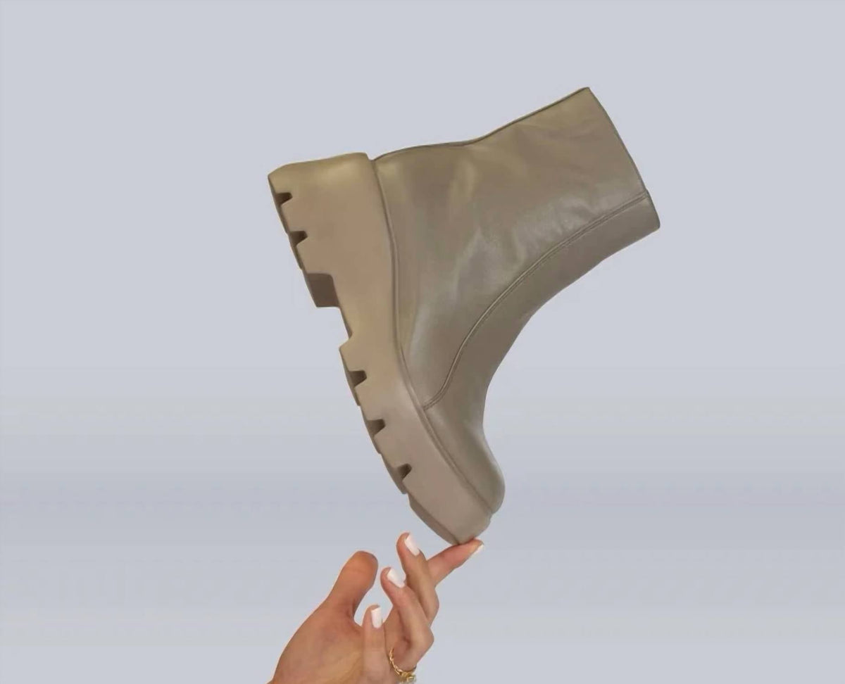 Women's Xenus Platform Ankle Boots In Greige