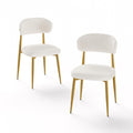Stylish Upholstered Chairs with Curved Backs for Dining Areas