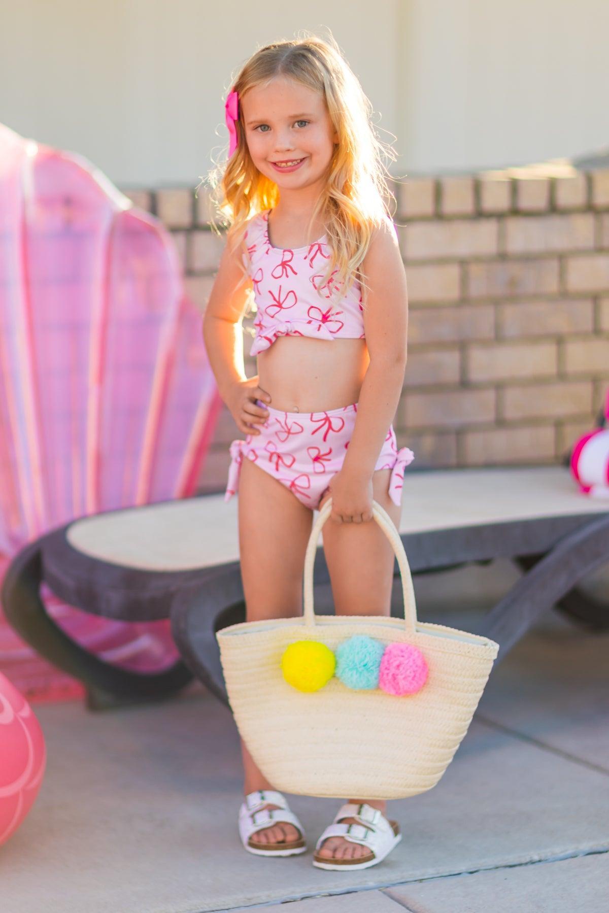 Mom & Me - Pink Bow Bikini