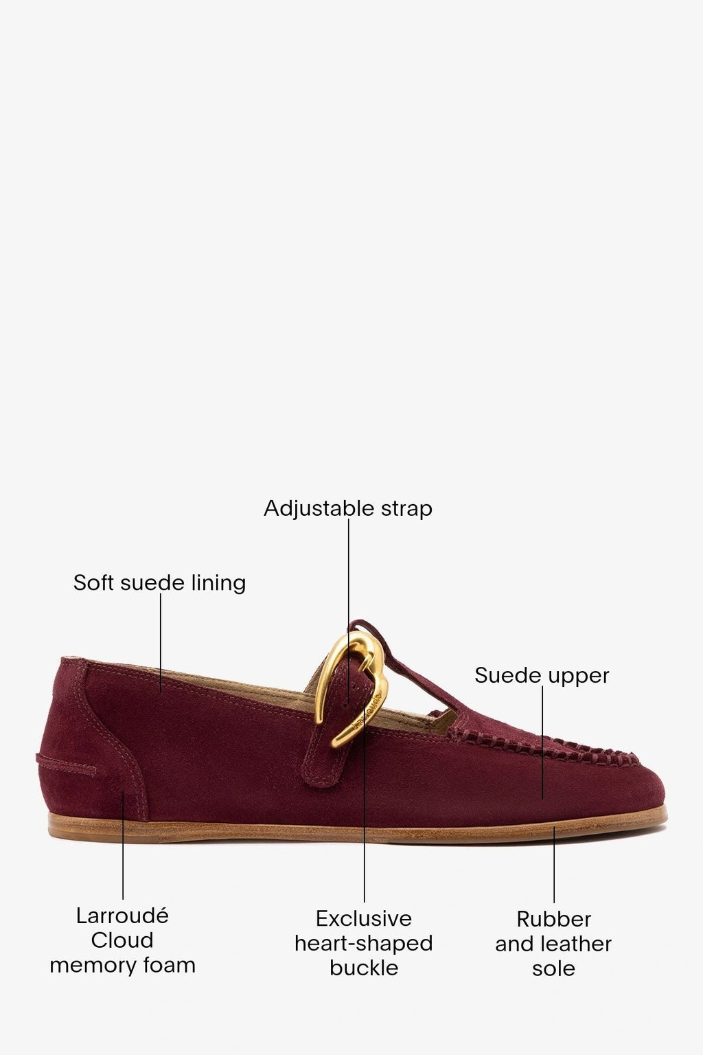 Hydra Loafer Burgundy Suede