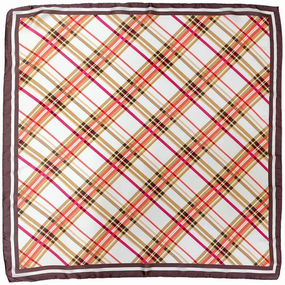 Classic Holiday Plaid Pattern Square Scarf