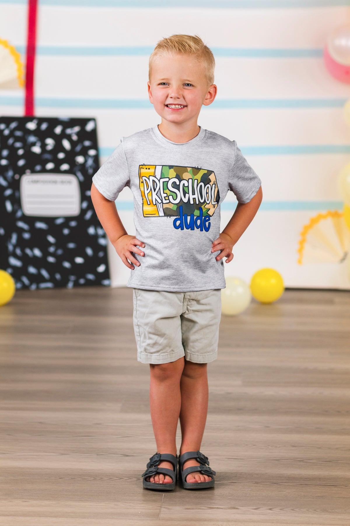 "Preschool - 5th Grade Dude" Camo Pencil Top