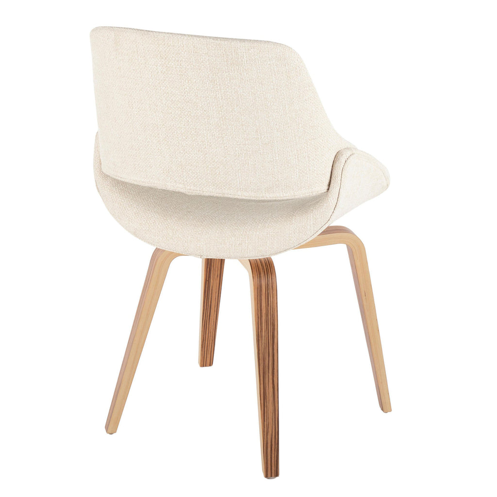 Mid-Century Modern Upholstered Dining Chairs Set of 2