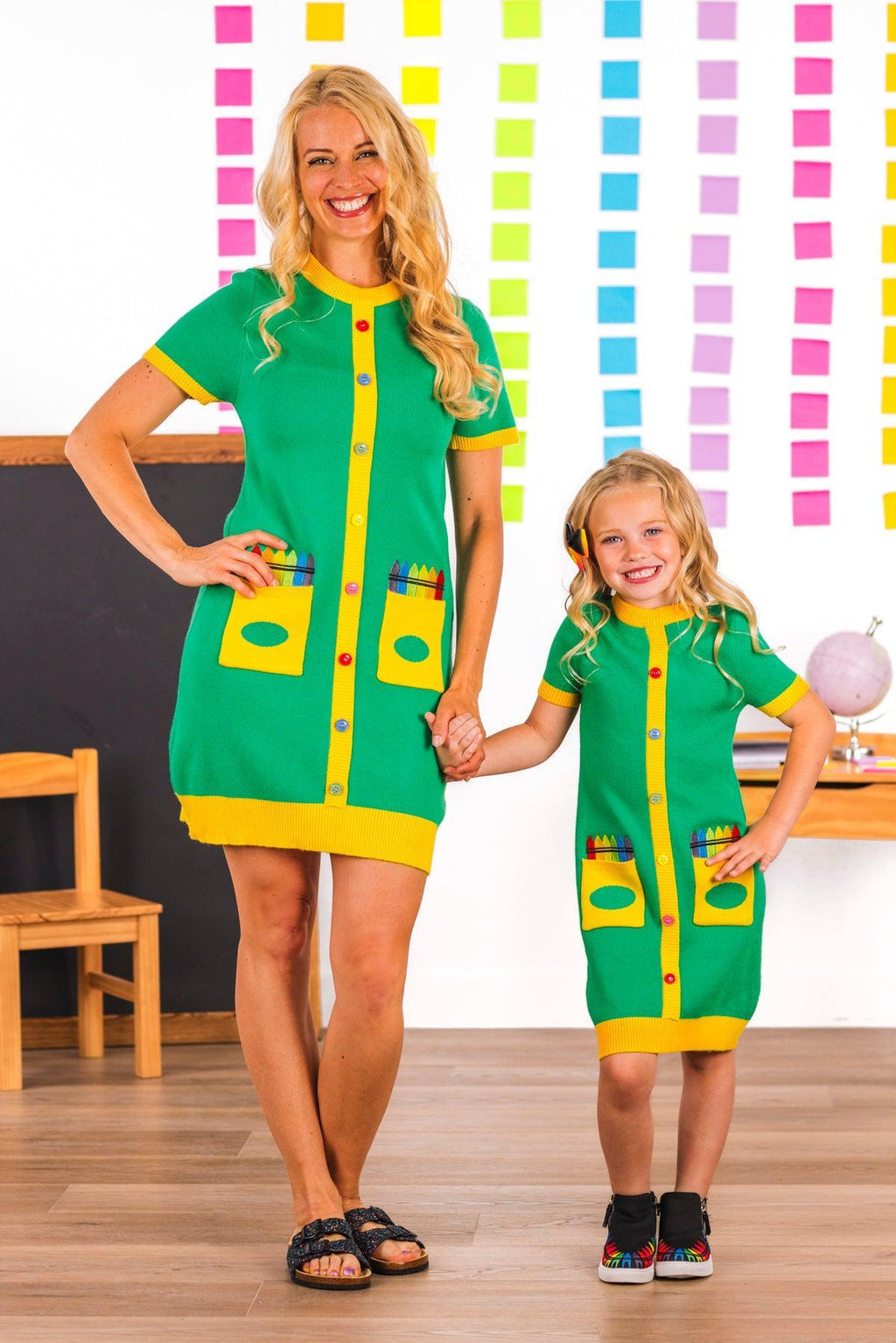 Mom & Me - Crayon Box Sweater Dress