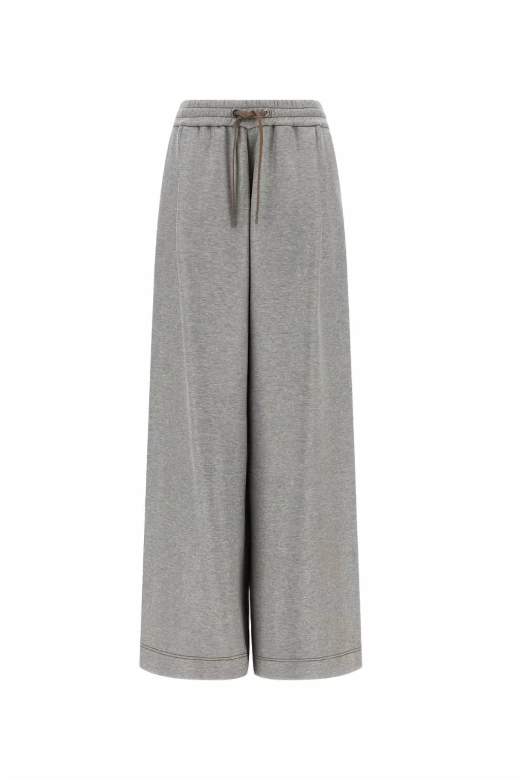 Cotton Blend Jogging Pant In Gray