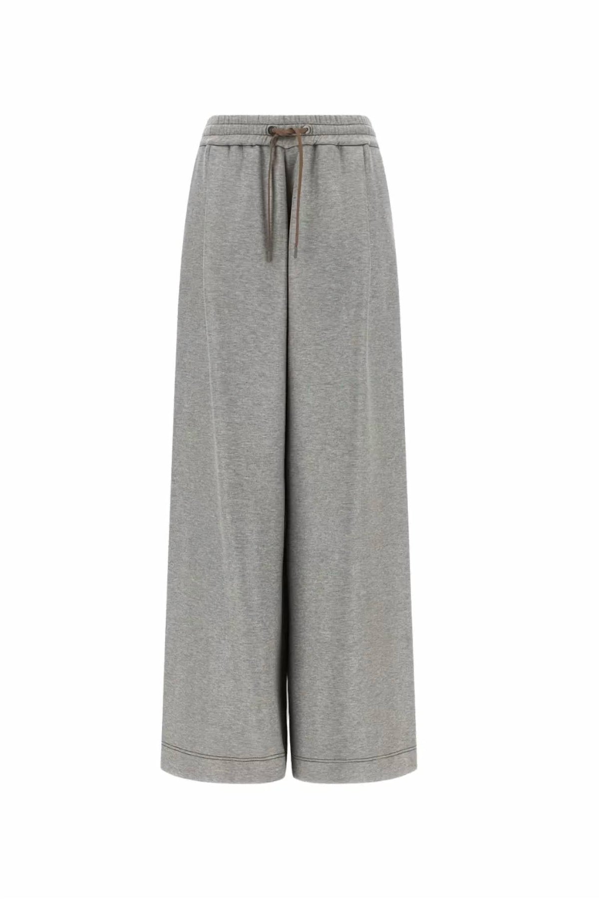 Cotton Blend Jogging Pant In Gray