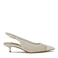 Eraya Mesh Kitten Heel Slingback Pumps