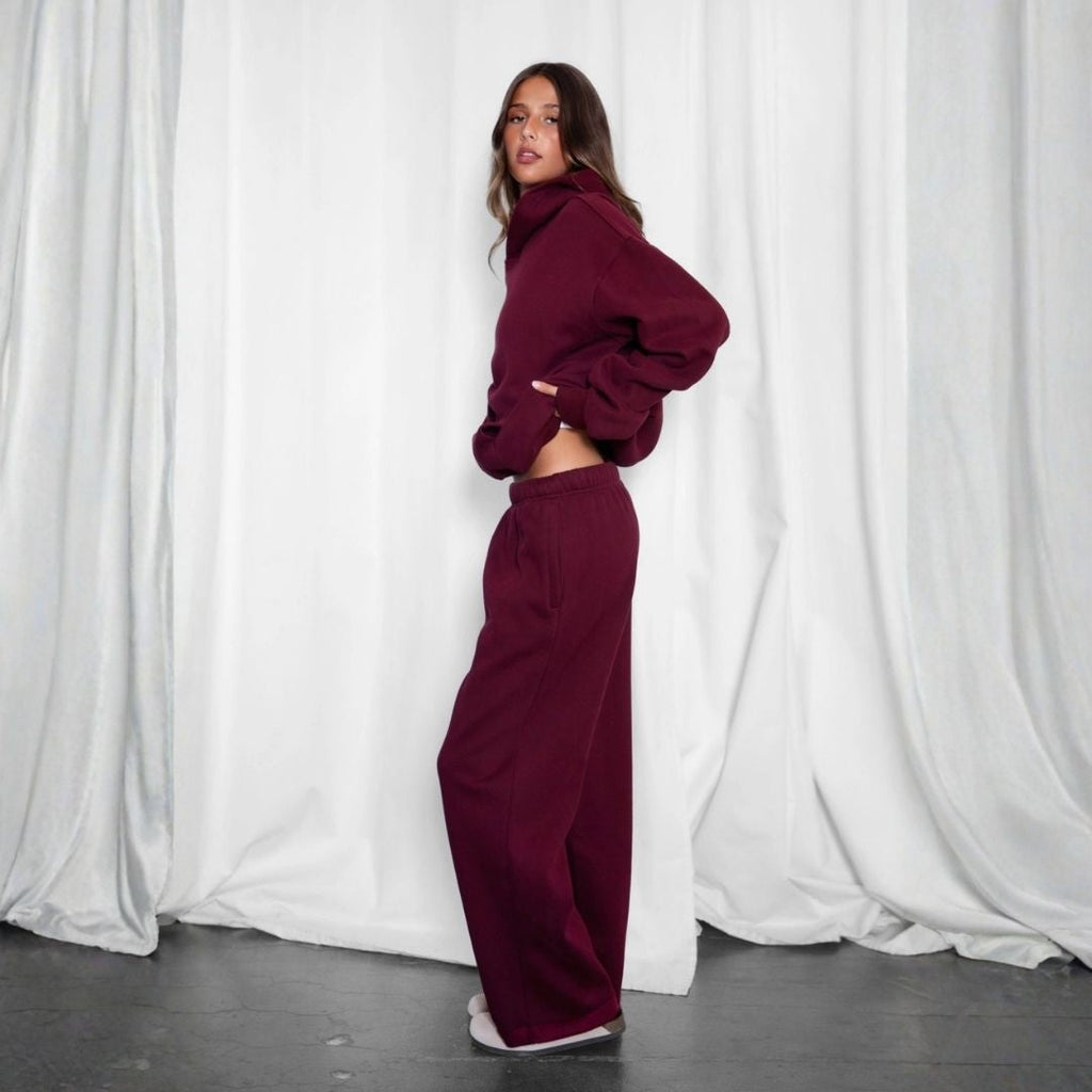 The Off Duty Sweatpant: Black Cherry