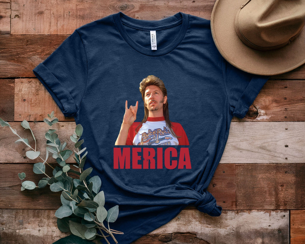 Joe Dirt Cartoon Print Short Sleeves