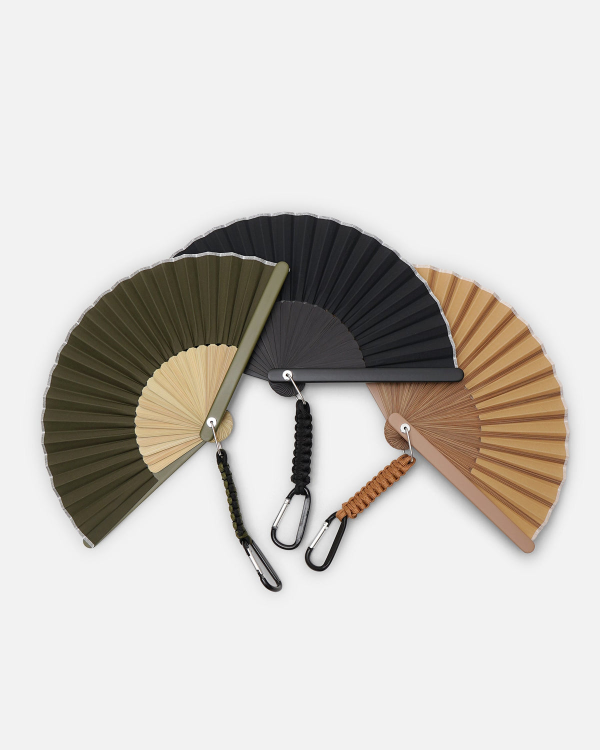 Outdoor Folding Fan with Carabiner