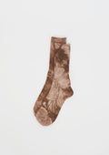 Silket Tie Dye Half Socks / Brown