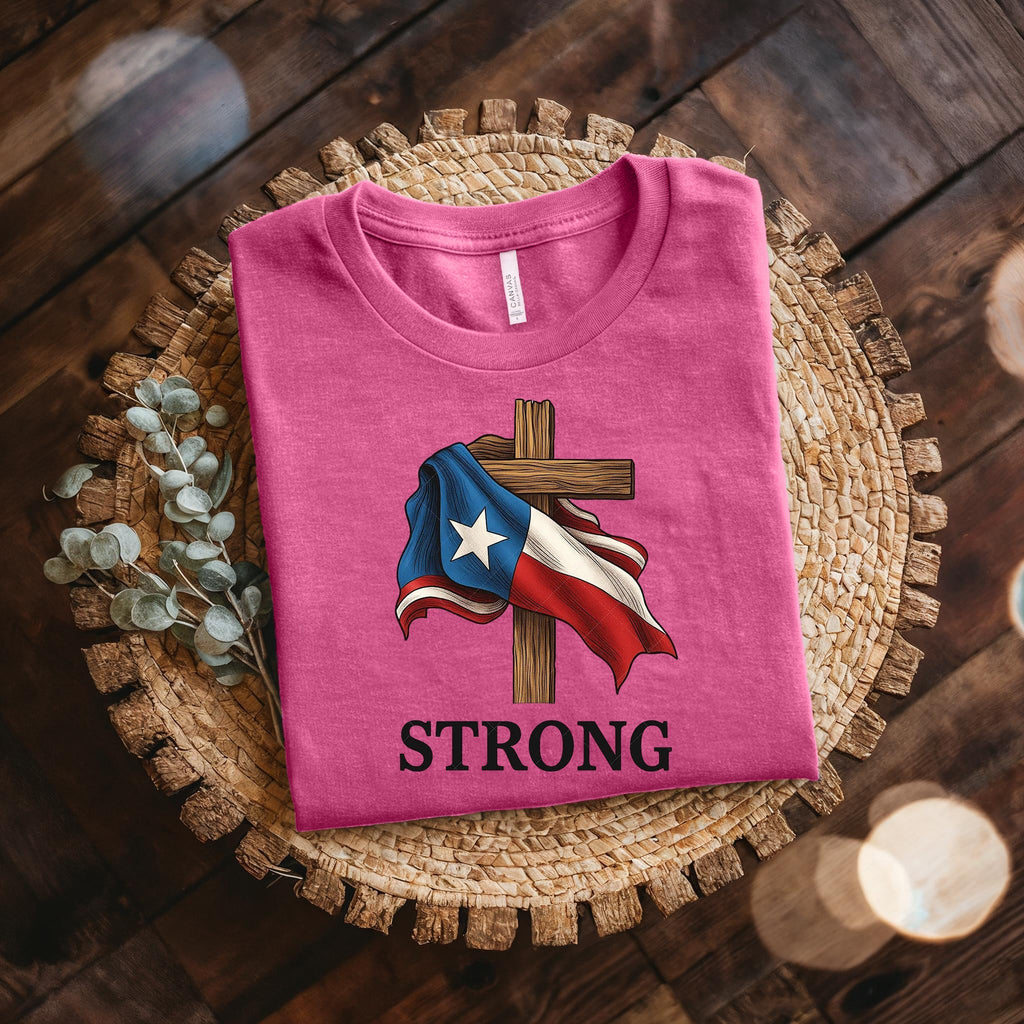 Retro Texas Strong God Bless Texas Print Sweatshirt