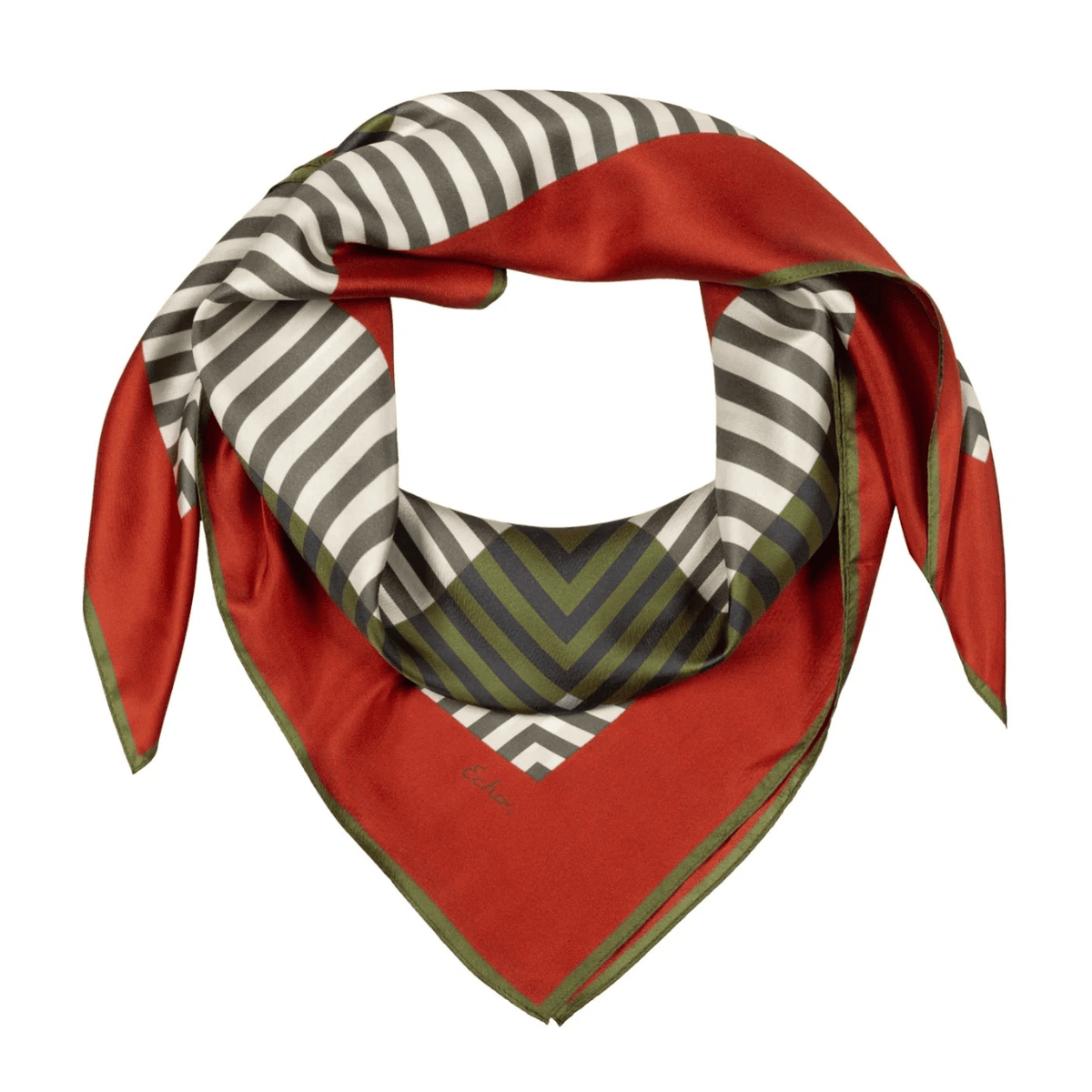 Concentric Stripes Silk Square
