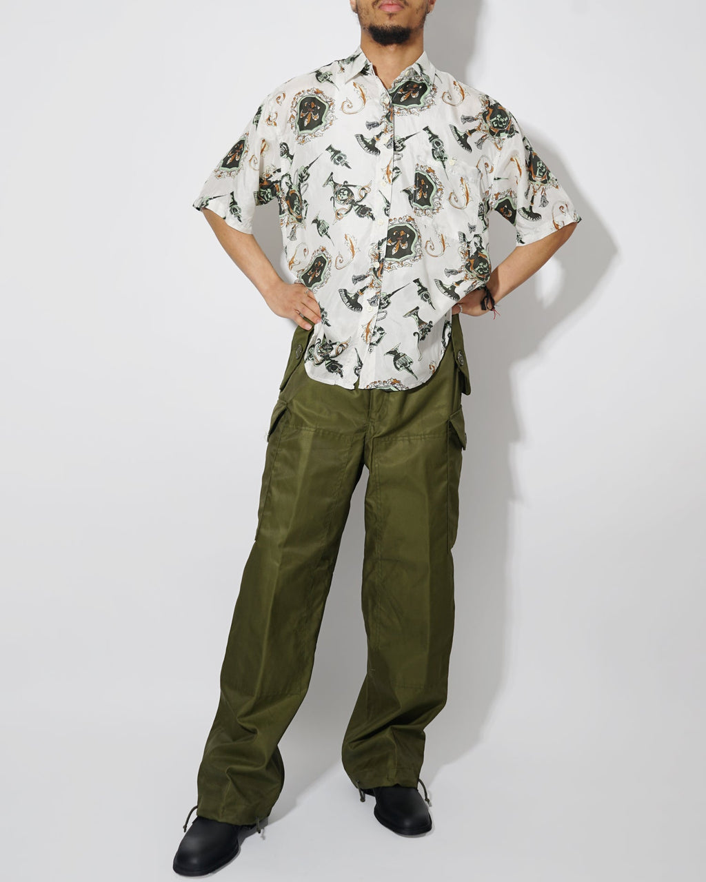 Silk Shirt Short Sleeve / Pattern F