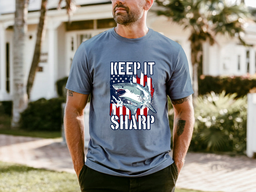 Jaws Men's Cartoon Casual T-shirt