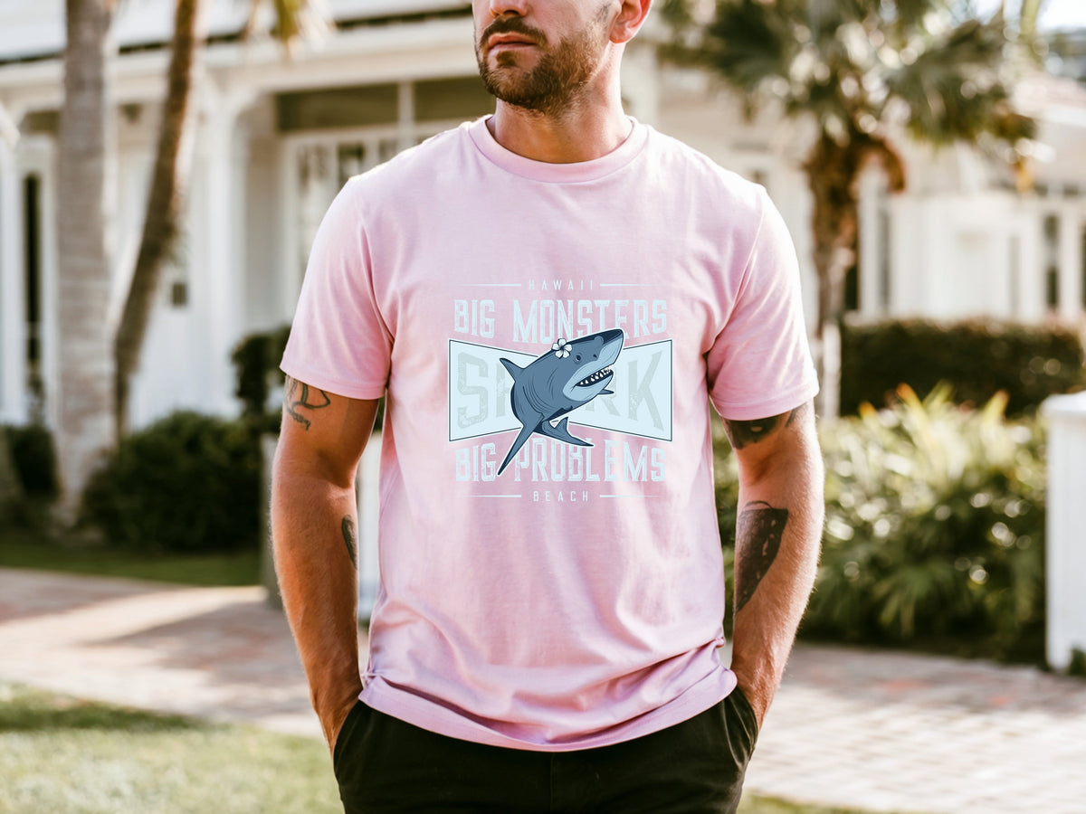 Jaws Men's Crew Neck Loose T-shirt