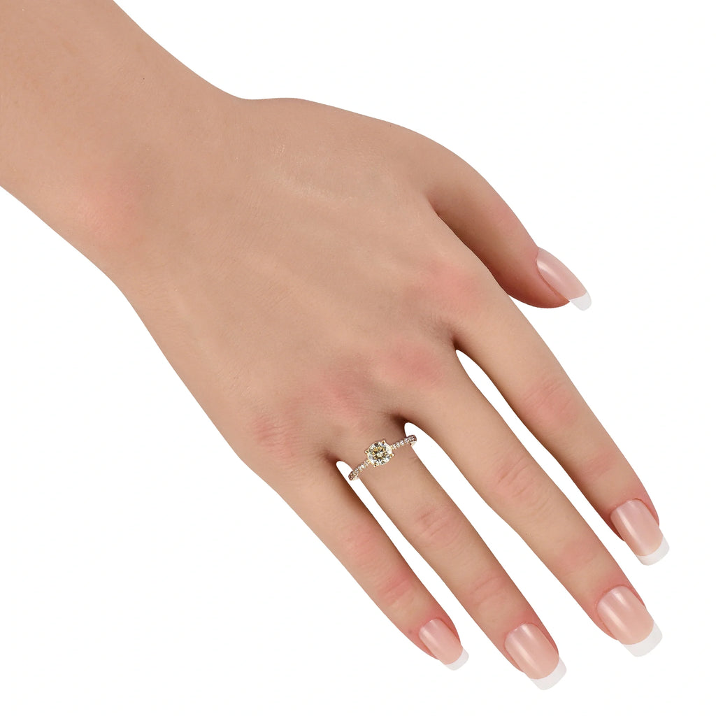 LB Exclusive 14K Yellow Gold 1.10ct Diamond Ring MF19-070626