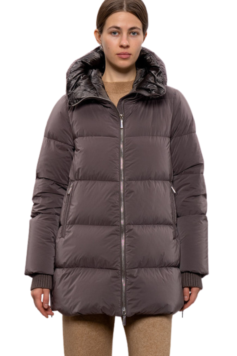 Moorer Carinziasf Down Coat Marrone