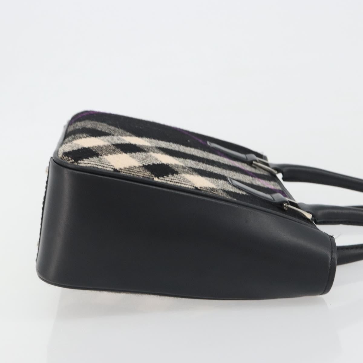 Burberry Nova Check Wool Wool Handbag (Pre-Owned)