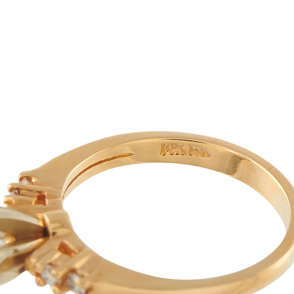 LB Exclusive 14K Yellow Gold 0.58ct Diamond Ring MF11-070226