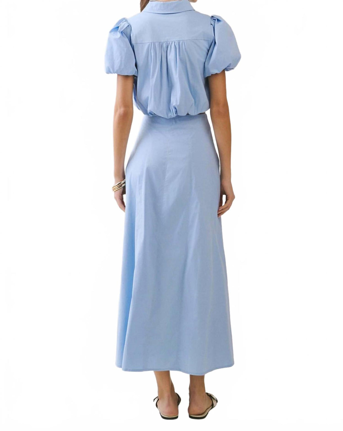 Solid Rules Maxi Skirt In Baby Blue