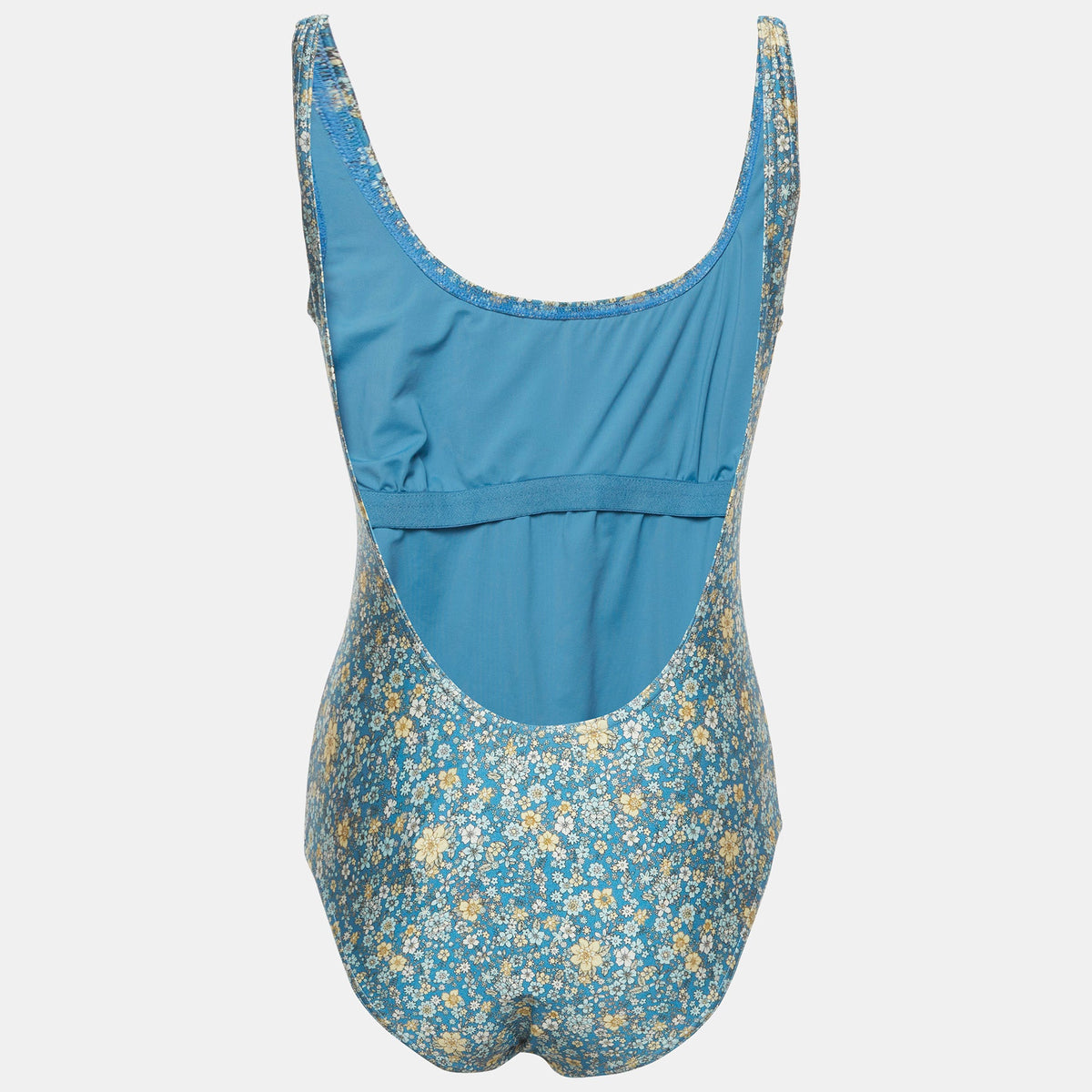 Zimmermann Blue Floral Print Jersey One-Piece Carnaby Swimwear