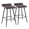 Refined Faux Leather Counter Seating