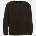 Love Moschino Black Knit Embossed Logo Full Sleeve Sweatshirt