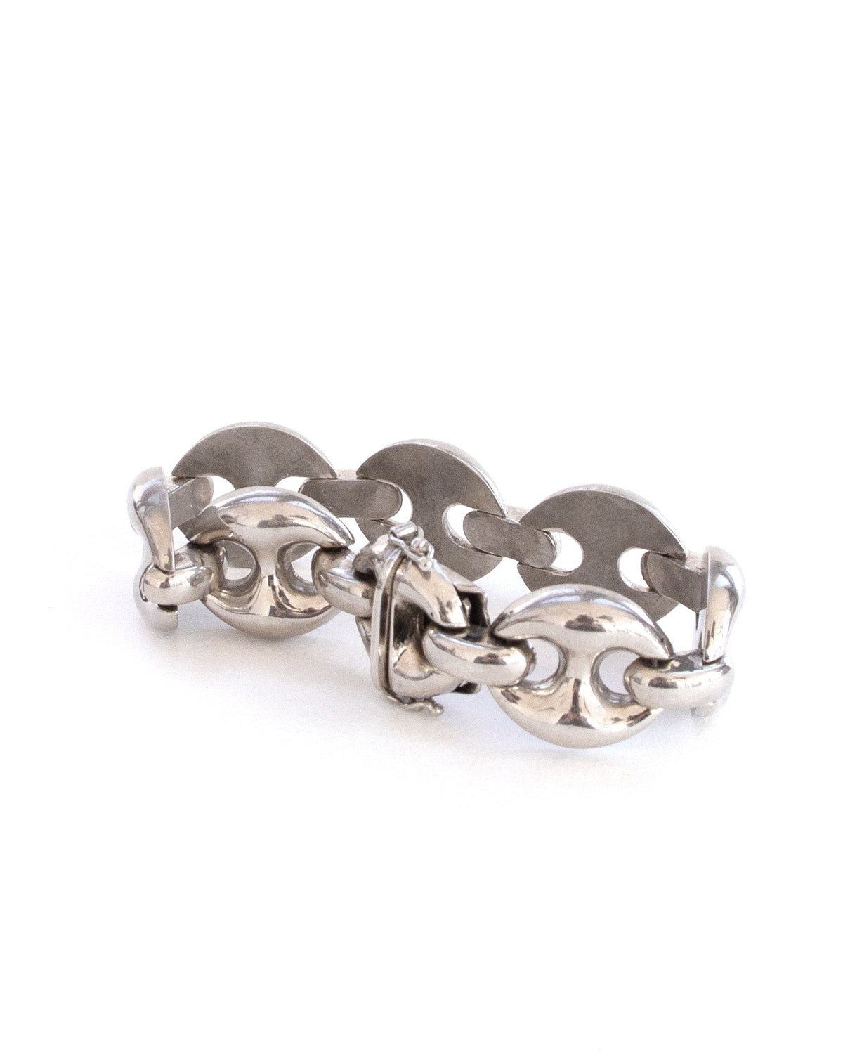 Silver Anchor Chain Bracelet