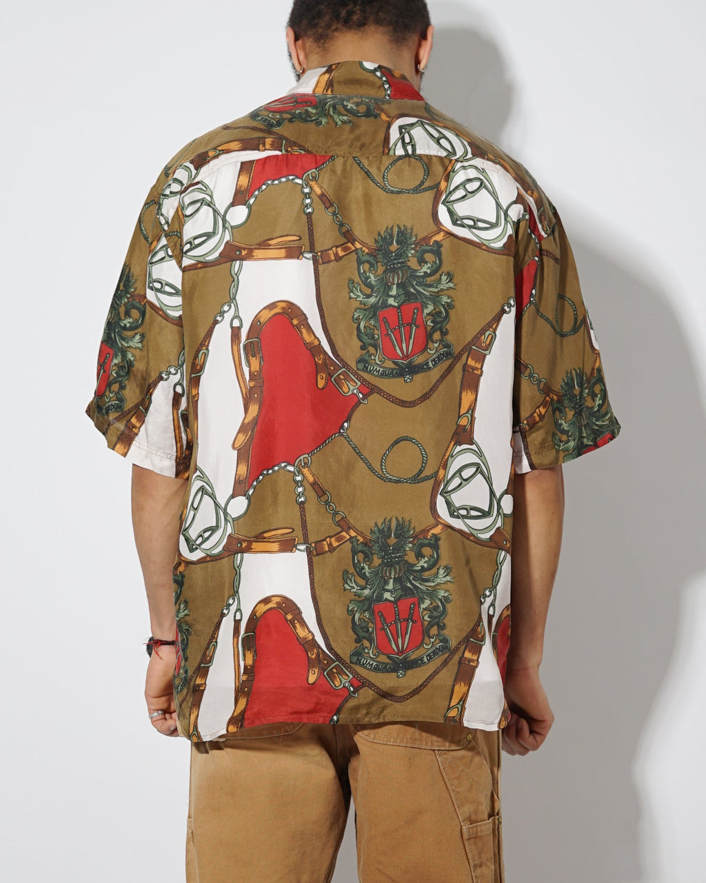 Silk Shirt Short Sleeve / Pattern C