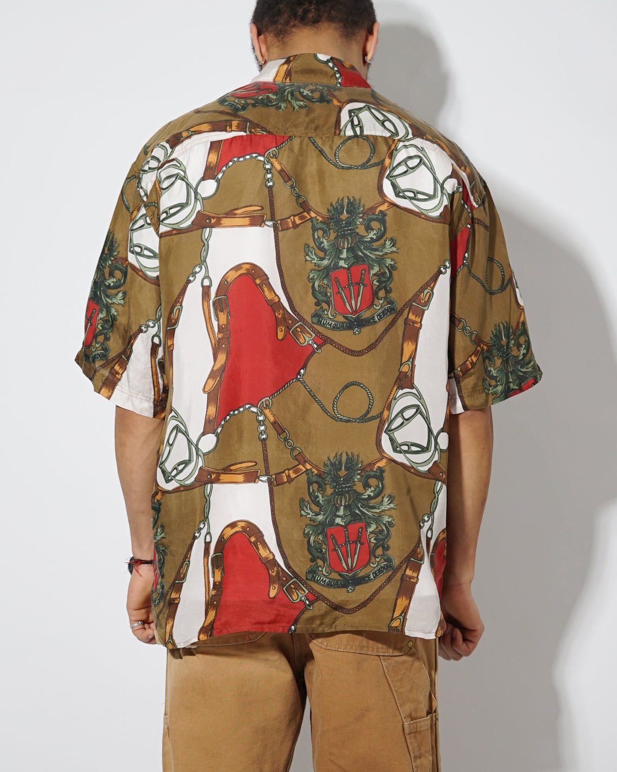 Silk Shirt Short Sleeve / Pattern C