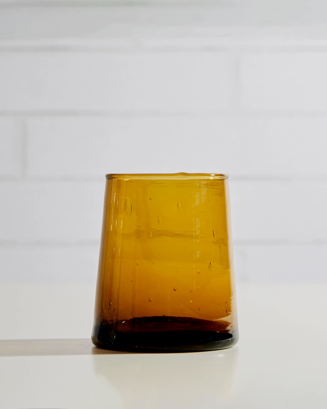Moroccan Cone Glass / Amber