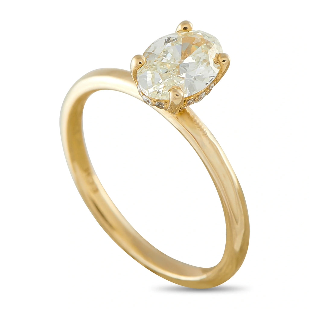 LB Exclusive 14K Yellow Gold 1.11ct Diamond Ring MF03-081926
