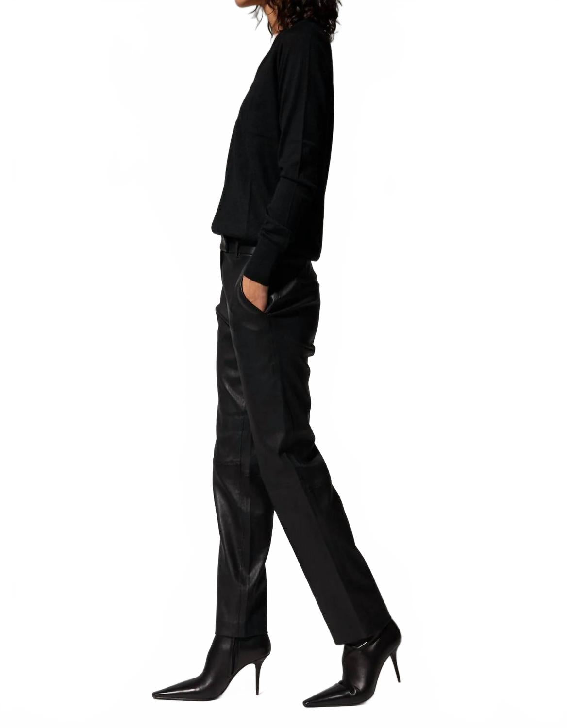 Sophia Cigarette Trouser In Black