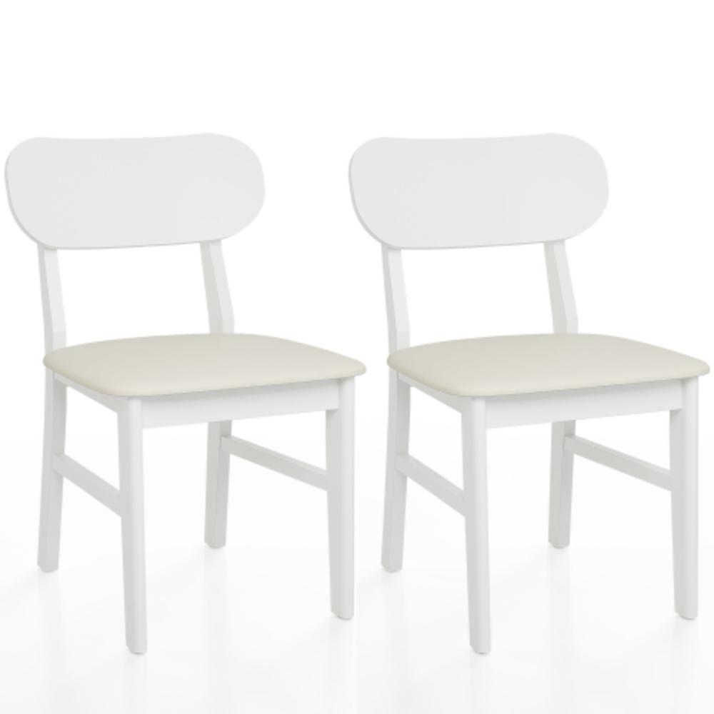 Farmhouse Upholstered Dining Chairs Set of 2