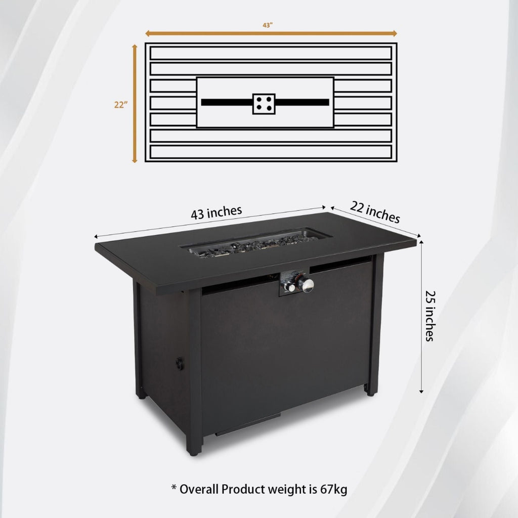 Modern Steel Outdoor Fire Pit