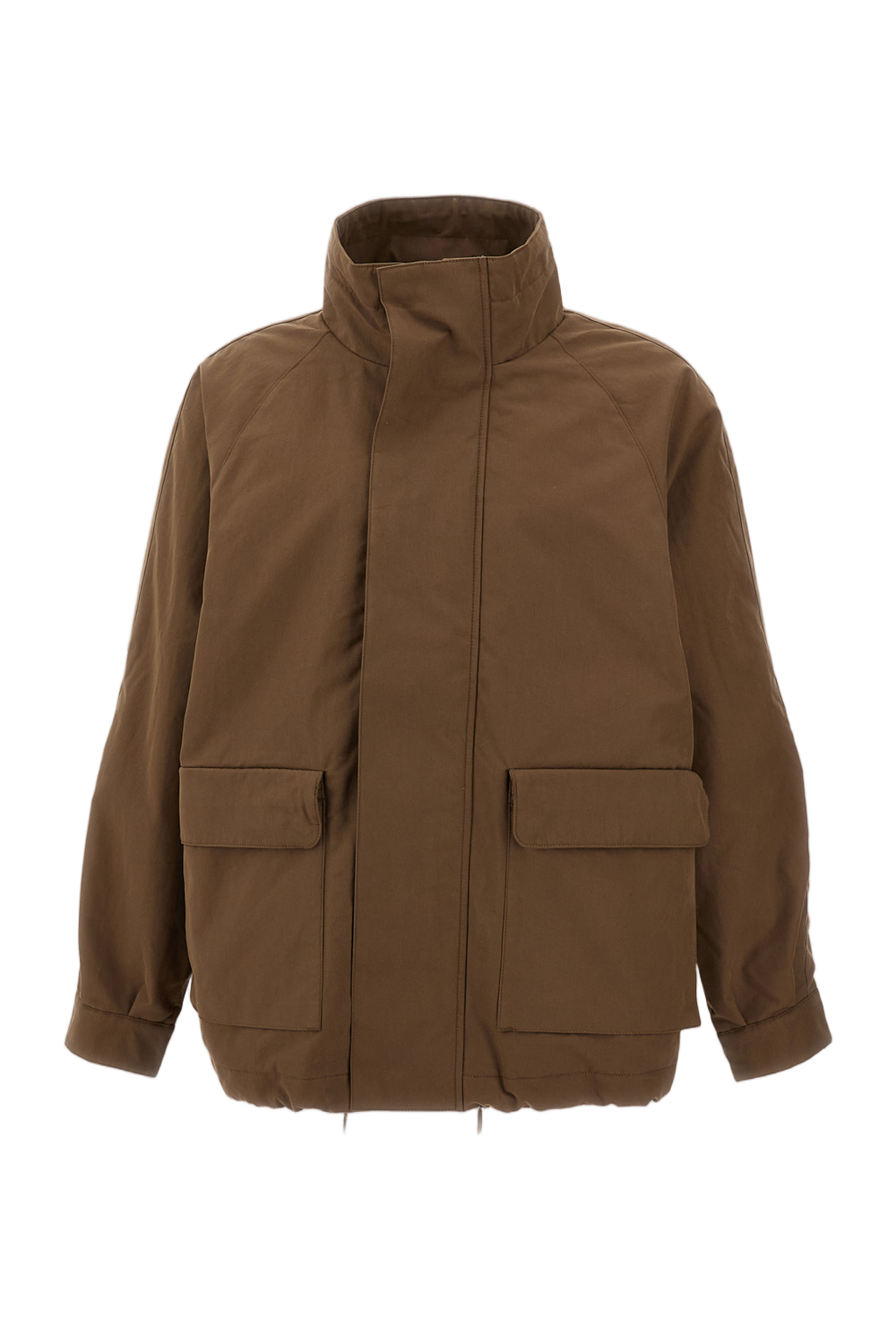 Beige Winter Field Structured Padded Field Jacket